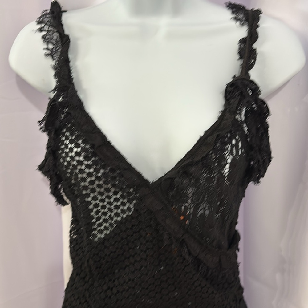 Opening Ceremony Black Lace Dress s - Picture 2 of 8